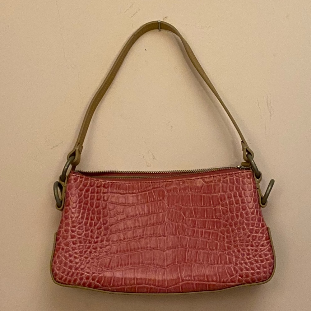 BCBG Pink Snake Purse